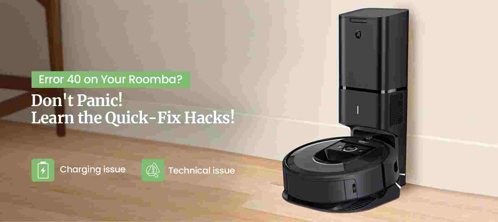How to Fix Roomba Error 40