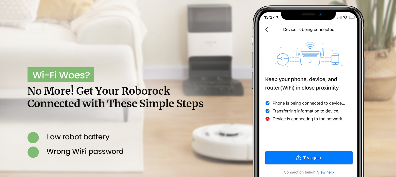 How to Fix the Roborock Not Connecting to WiFi